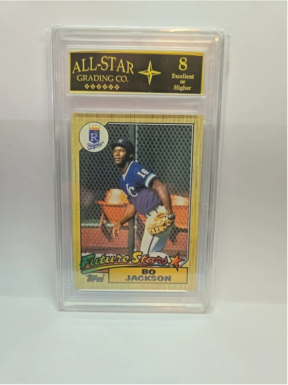 1987 TOPPS FUTURE STARS #170 BO JACKSON RC KC ROYALS All-Star Grading 8